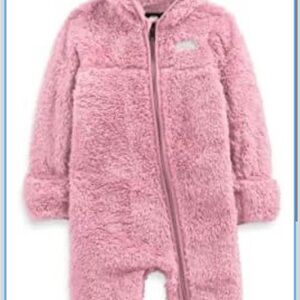 The North Face Pink Fleece Kids Footie